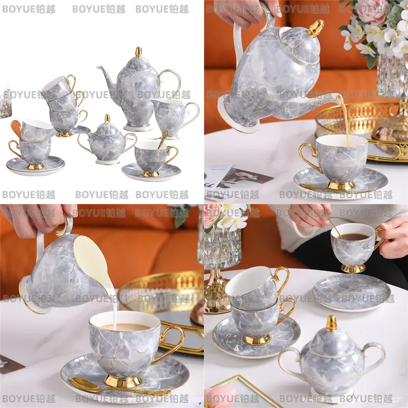 Coffee Tea Gift Set - Conjunto de Xícara e Prato de