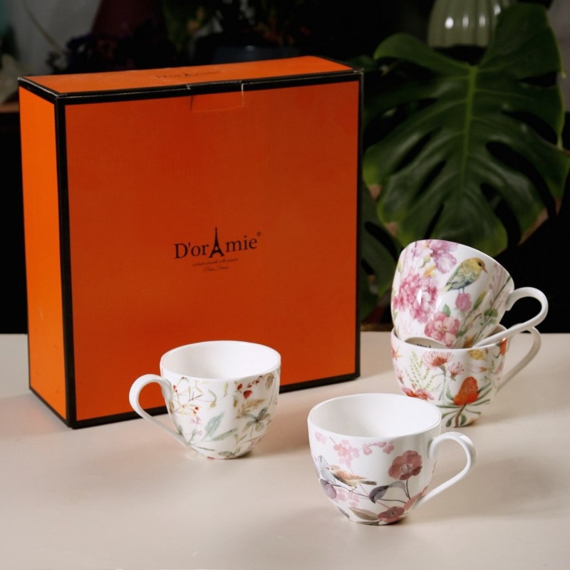 Coffee Tea Drink - Conjunto de 4 Peças, Canecas de