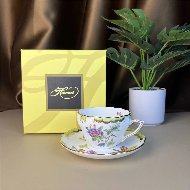 Coffee Tea Gift Basket - Conjunto de Xícara e Pires de