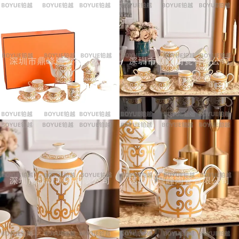 Coffee Tea Gift Set - Conjunto de Xícara e Prato de
