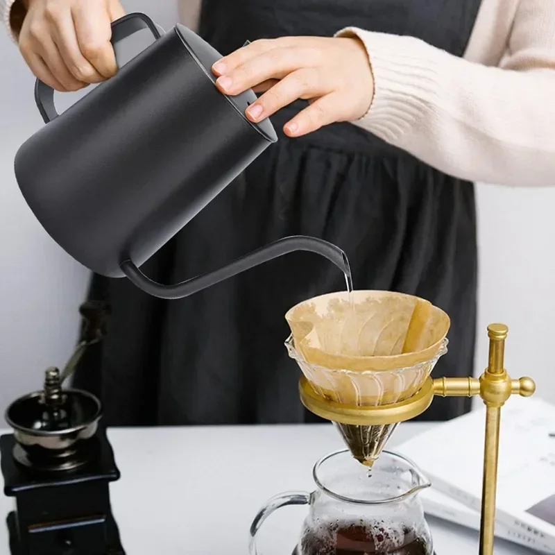 Tea And Coffee Kettle - Chaleira de gotejamento de aço inoxidável