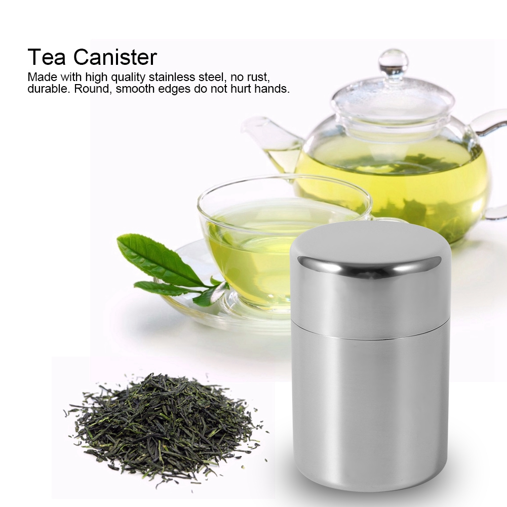Coffee Tea Sugar Canisters - Lata de Chá em Aço Inoxidável,