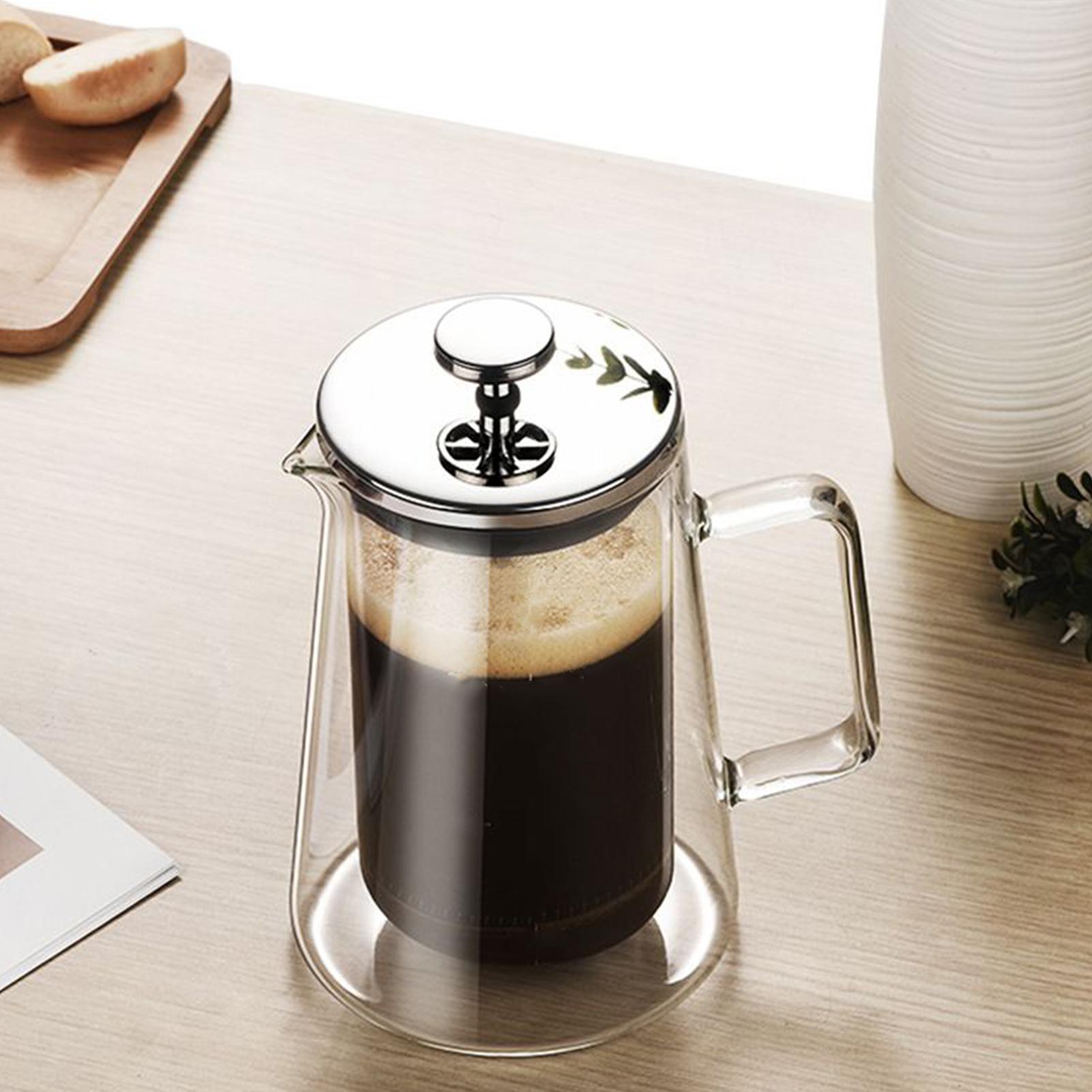 Tea And Coffee Kettle - Cafeteira Francesa de Vidro com Aço