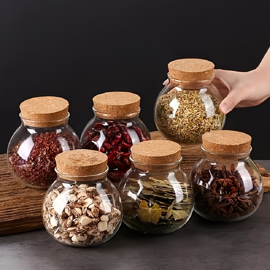 Coffee Tea Sugar Canisters - Vasilha de armazenamento de vidro transparente
