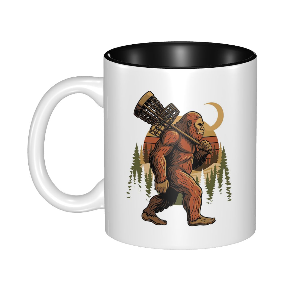 Coffee Tea Gift Basket - Caneca Engraçada de Cerâmica Bigfoot Disc