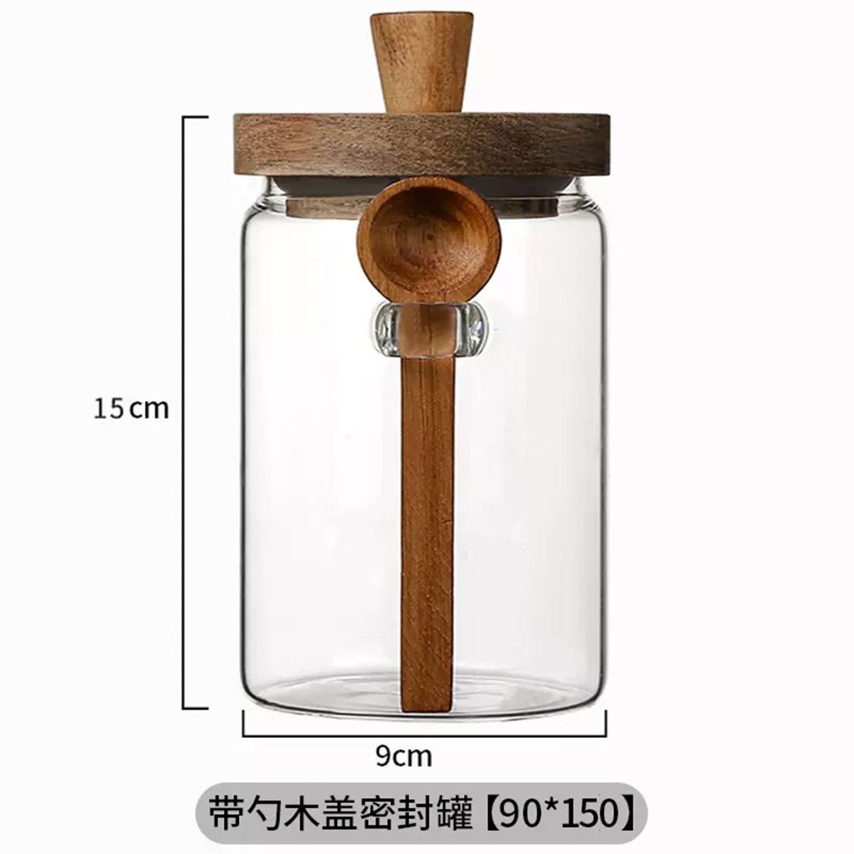 Coffee Tea Sugar Canisters - Pote de Vidro para Armazenamento com
