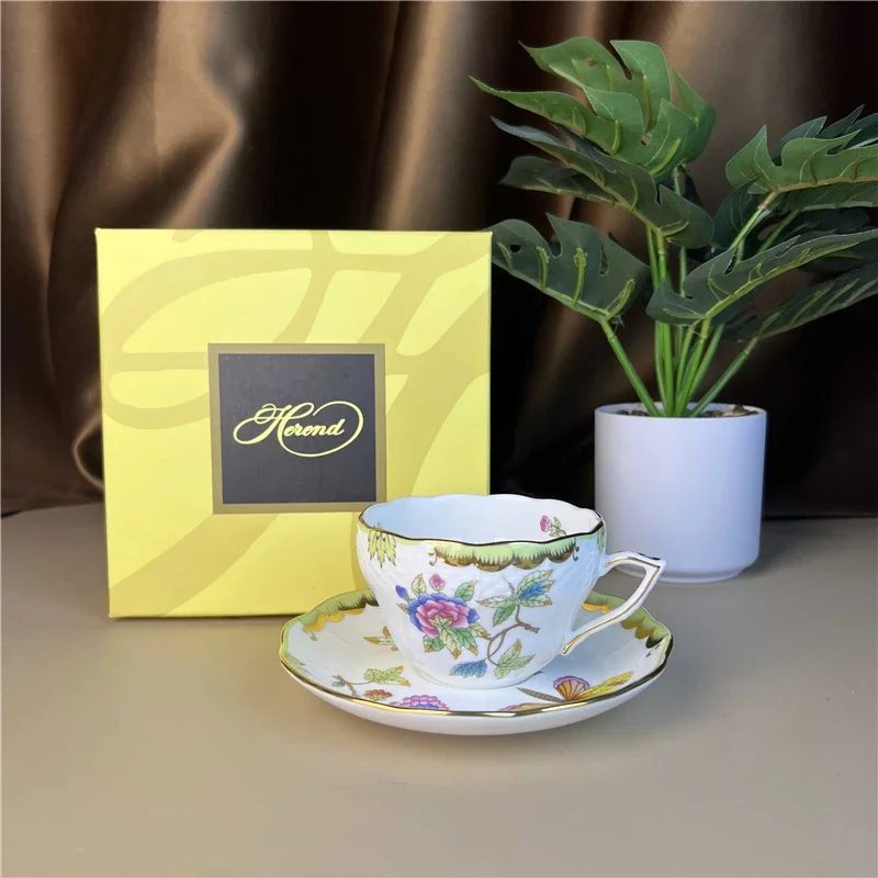 Coffee Tea Gift Basket - Conjunto de Xícara e Pires de