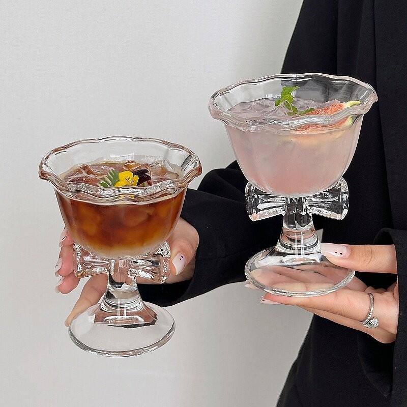 Novo Copo de Vidro com Laço Fo - Water Tea And Coffee avaliação e preço