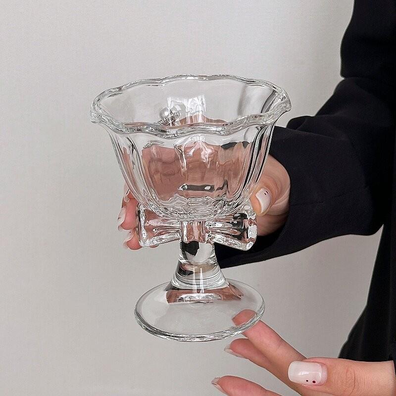 Novo Copo de Vidro com Laço Fo - Water Tea And Coffee avaliação e preço