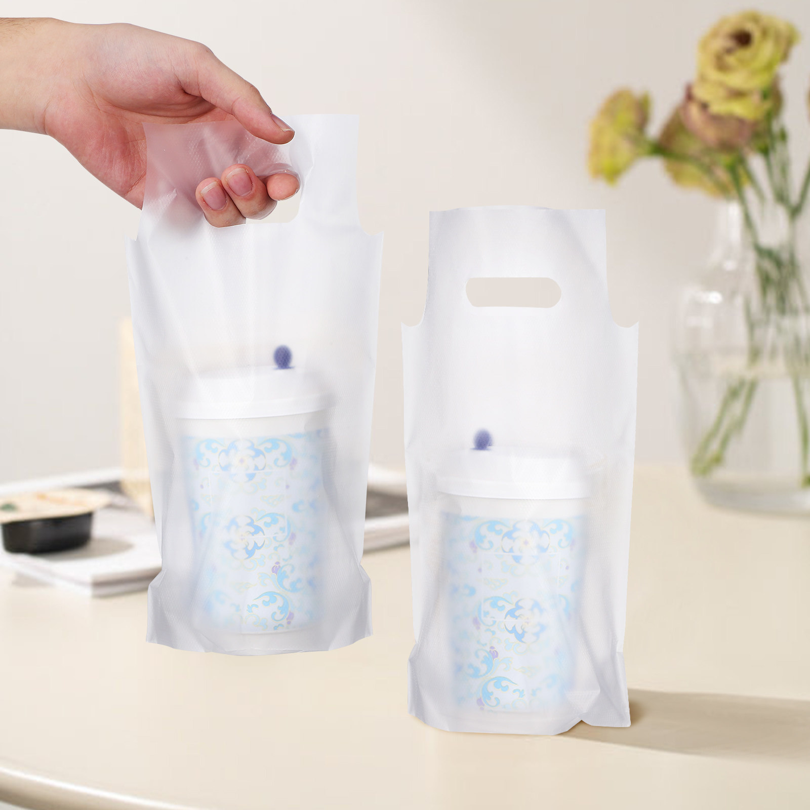 500 Sacos Transparentes com Al - Coffee Tea Drink avaliação e preço