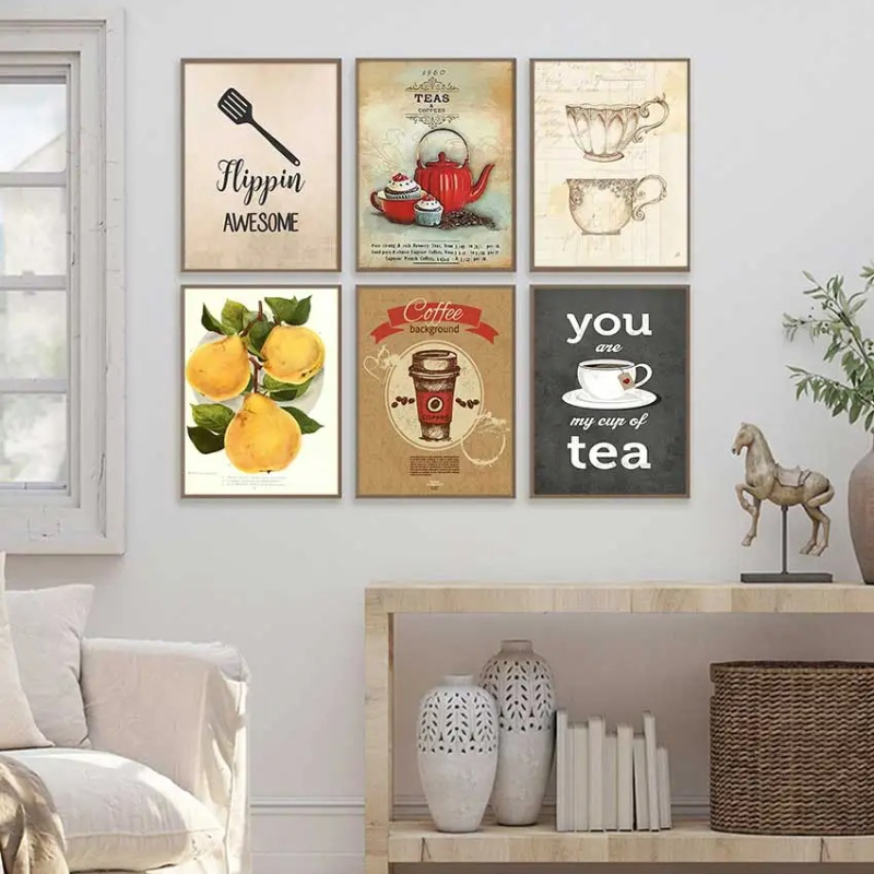 Pôsteres e Impressões Vintage  - Coffee Tea Hot avaliação e preço
