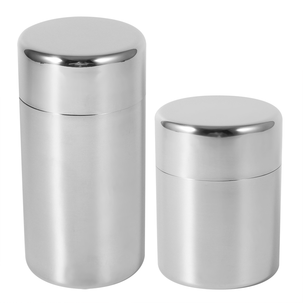 Vasilha De Folha De Chá De Aço - Coffee Tea Sugar Canisters avaliação e preço