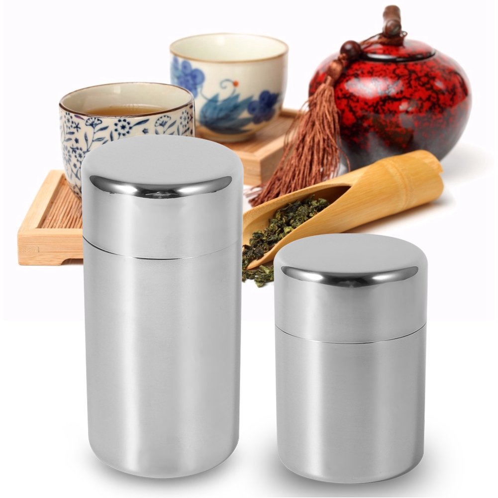 Vasilha De Folha De Chá De Aço - Coffee Tea Sugar Canisters avaliação e preço