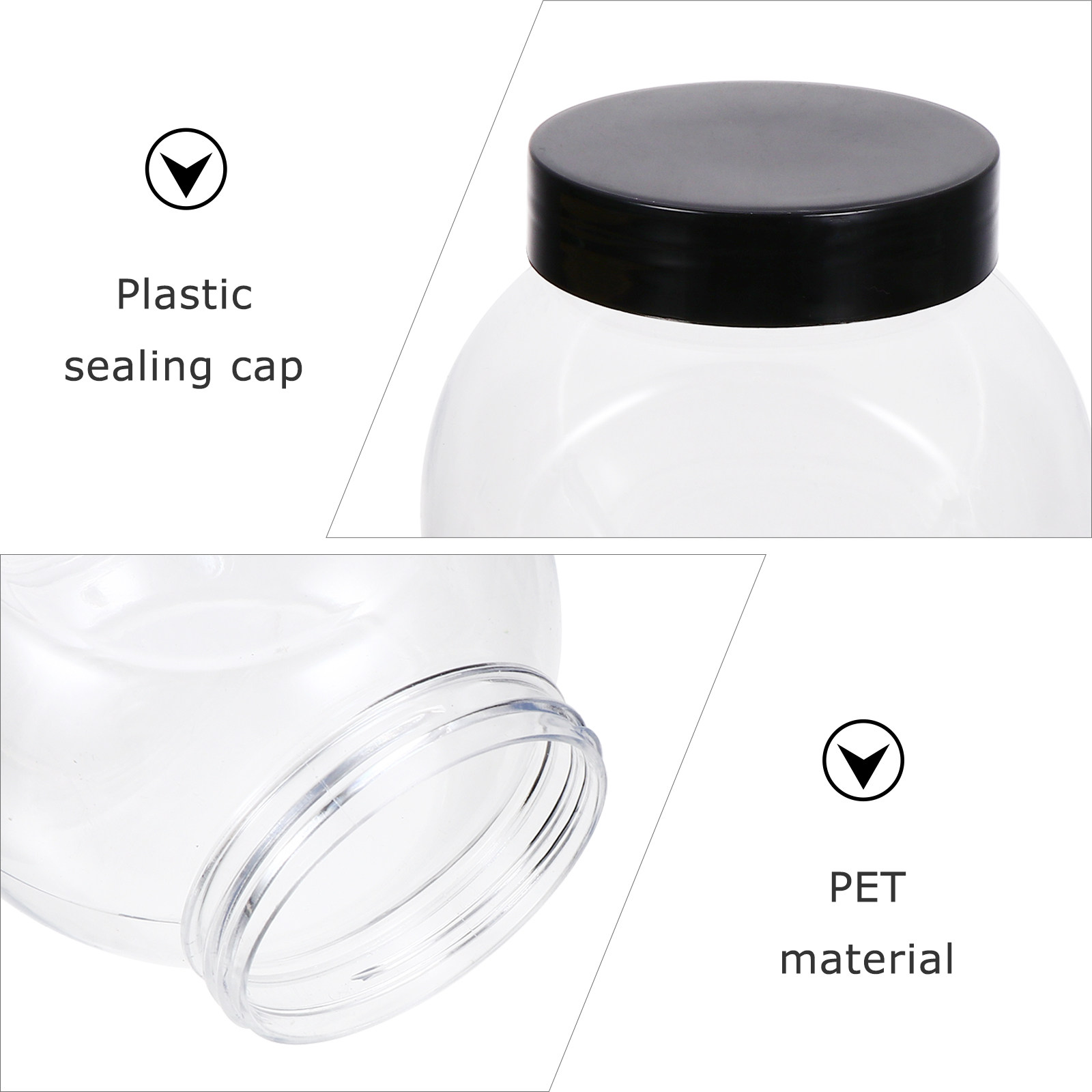 Conjunto de Latas Transparente - Coffee Tea Sugar Canisters avaliação e preço
