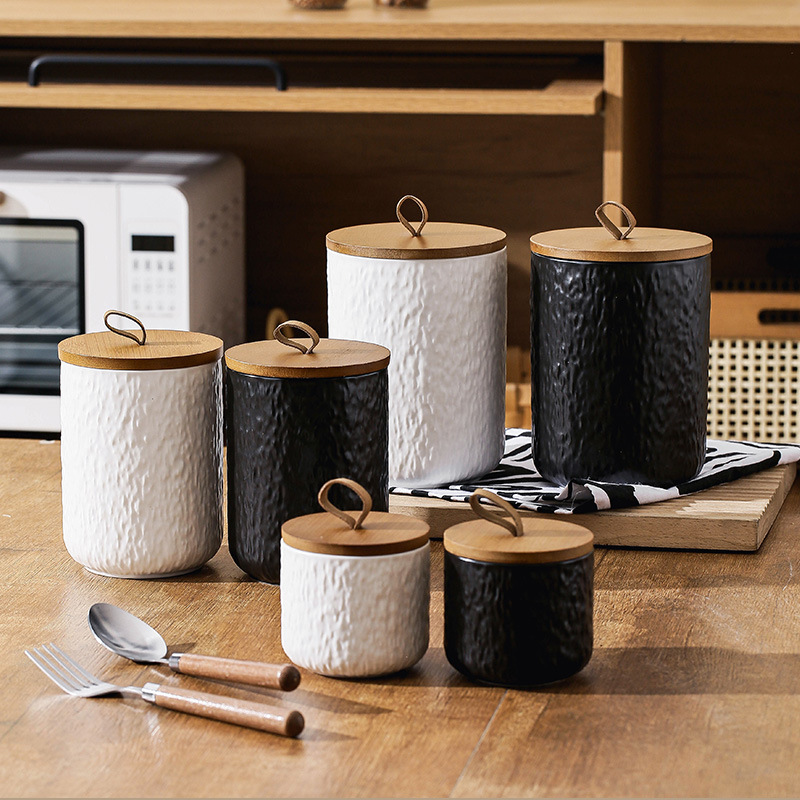 Recipiente de cerâmica para ar - Coffee Tea Sugar Canisters avaliação e preço