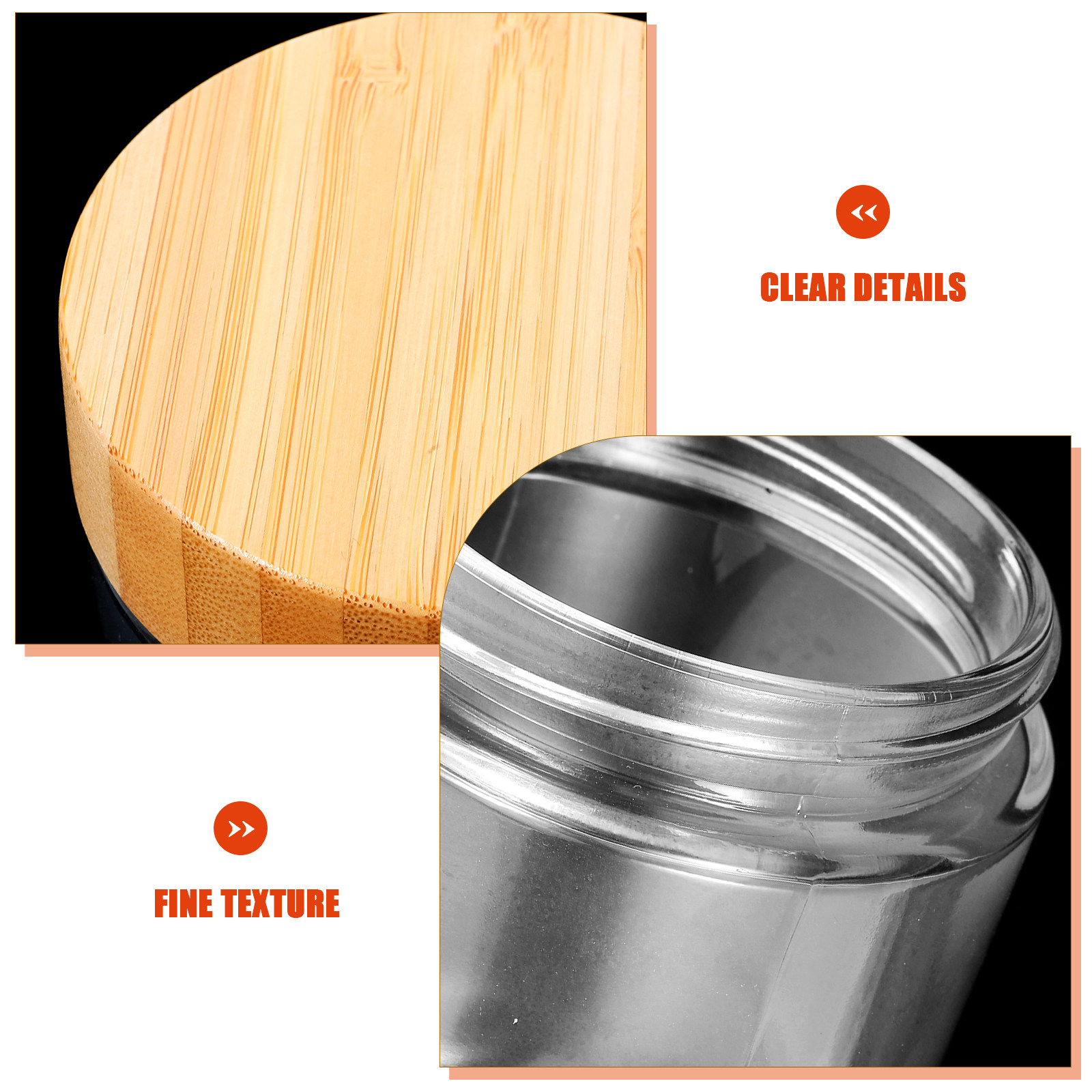 4 Potes de Vidro Resistentes c - Coffee Tea Sugar Canisters avaliação e preço