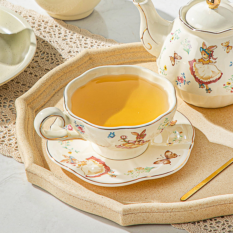Xícara e prato de café retrô i - Coffee Tea Gift Set avaliação e preço