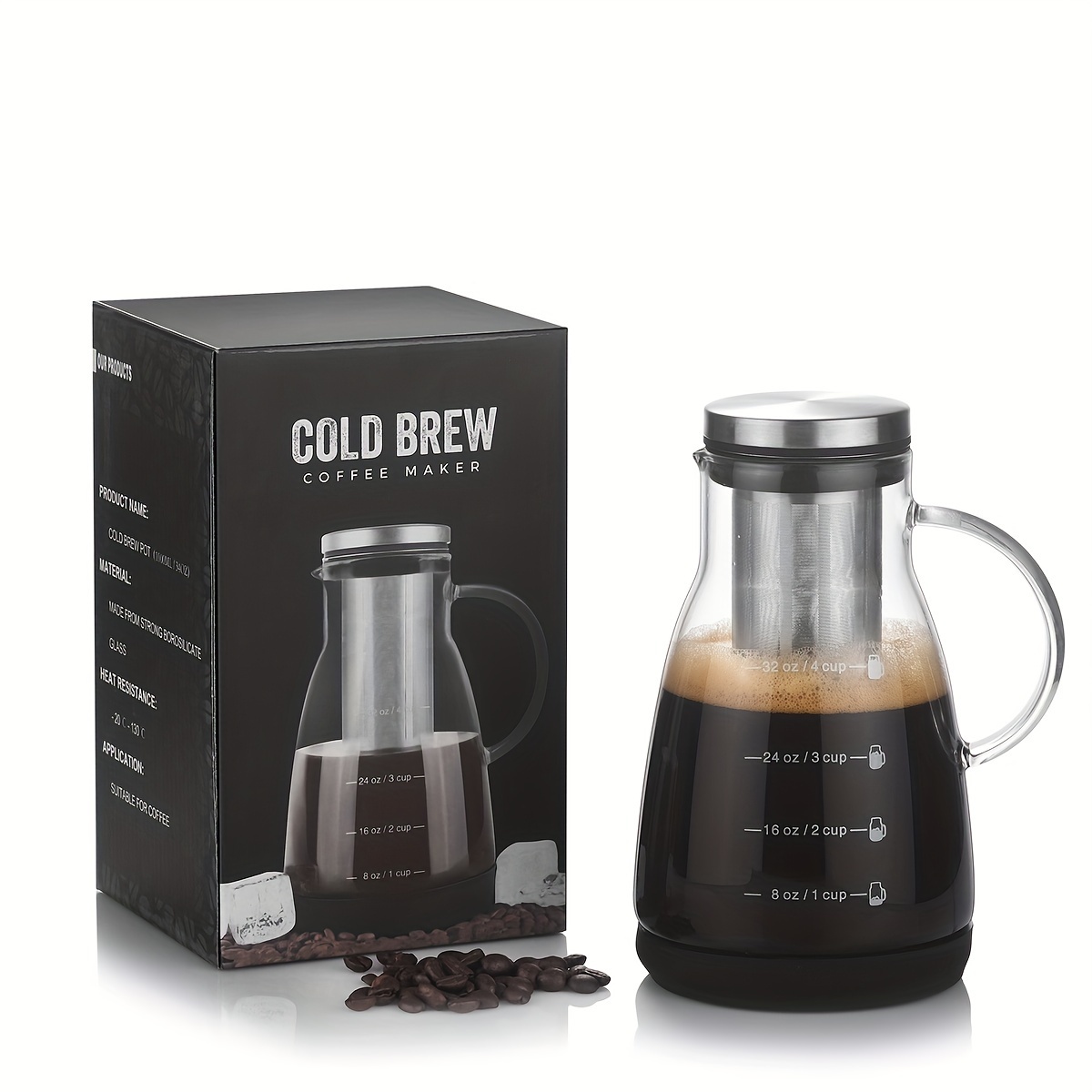 Jarra de Vidro Clássica de 24o - Juice Tea Coffee avaliação e preço