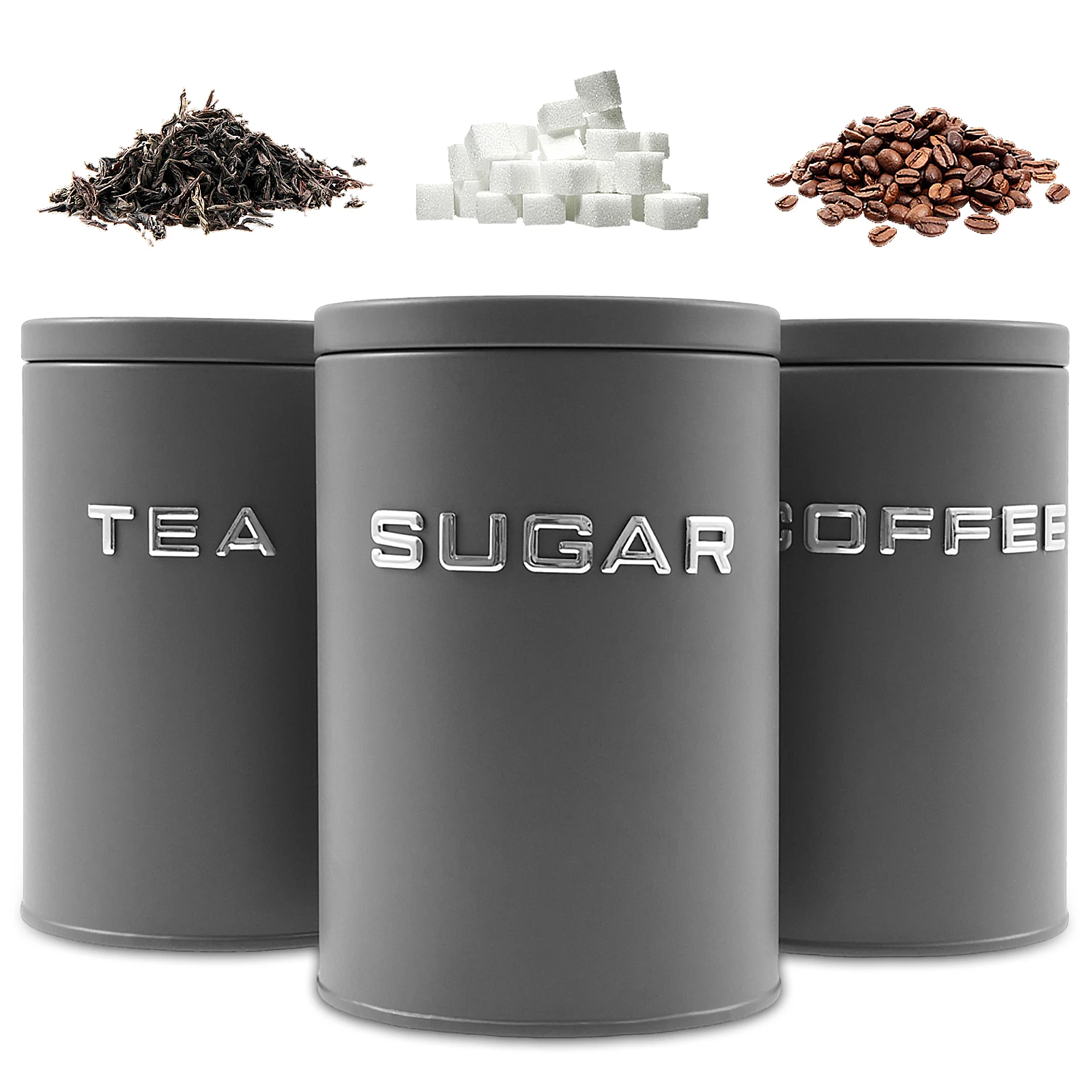 3 pçs chá café açúcar vasilha  - Coffee Tea Sugar Canisters avaliação e preço