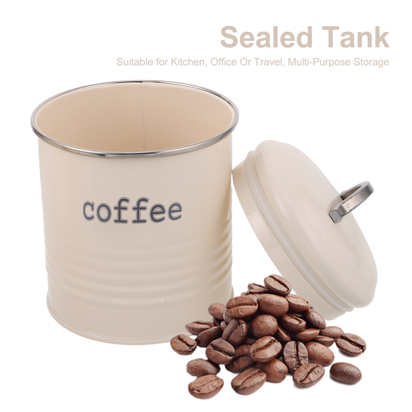 Conjunto de 3 Recipientes Herm - Coffee Tea Sugar Canisters avaliação e preço