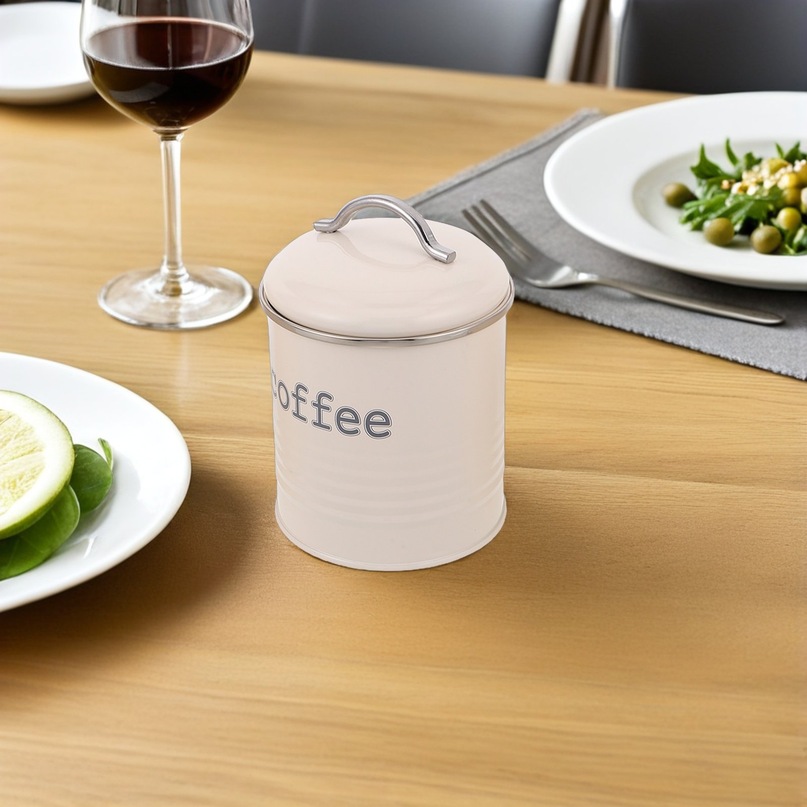 Conjunto de 3 Recipientes Herm - Coffee Tea Sugar Canisters avaliação e preço