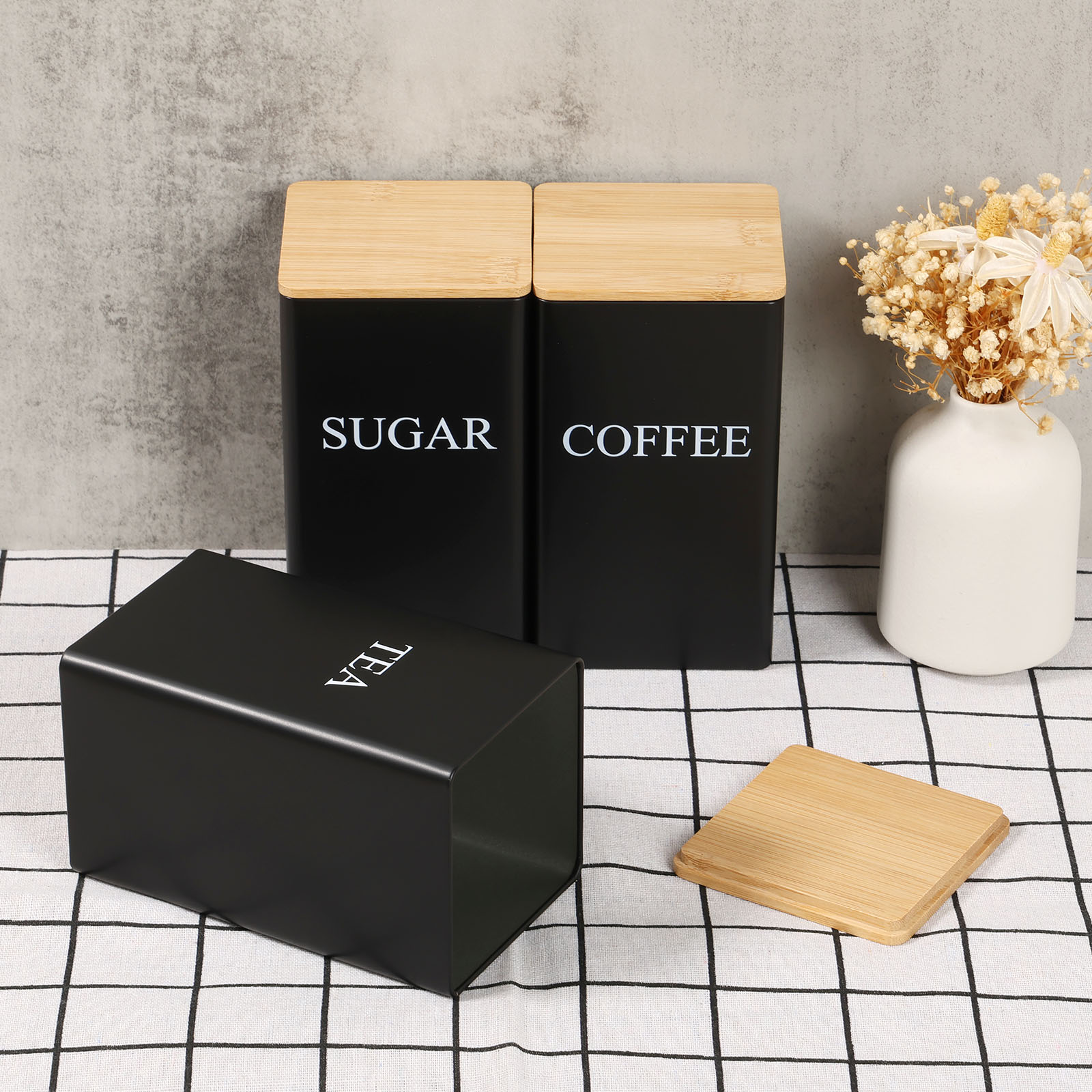 Jarra de armazenamento de grão - Coffee Tea Sugar Canisters avaliação e preço