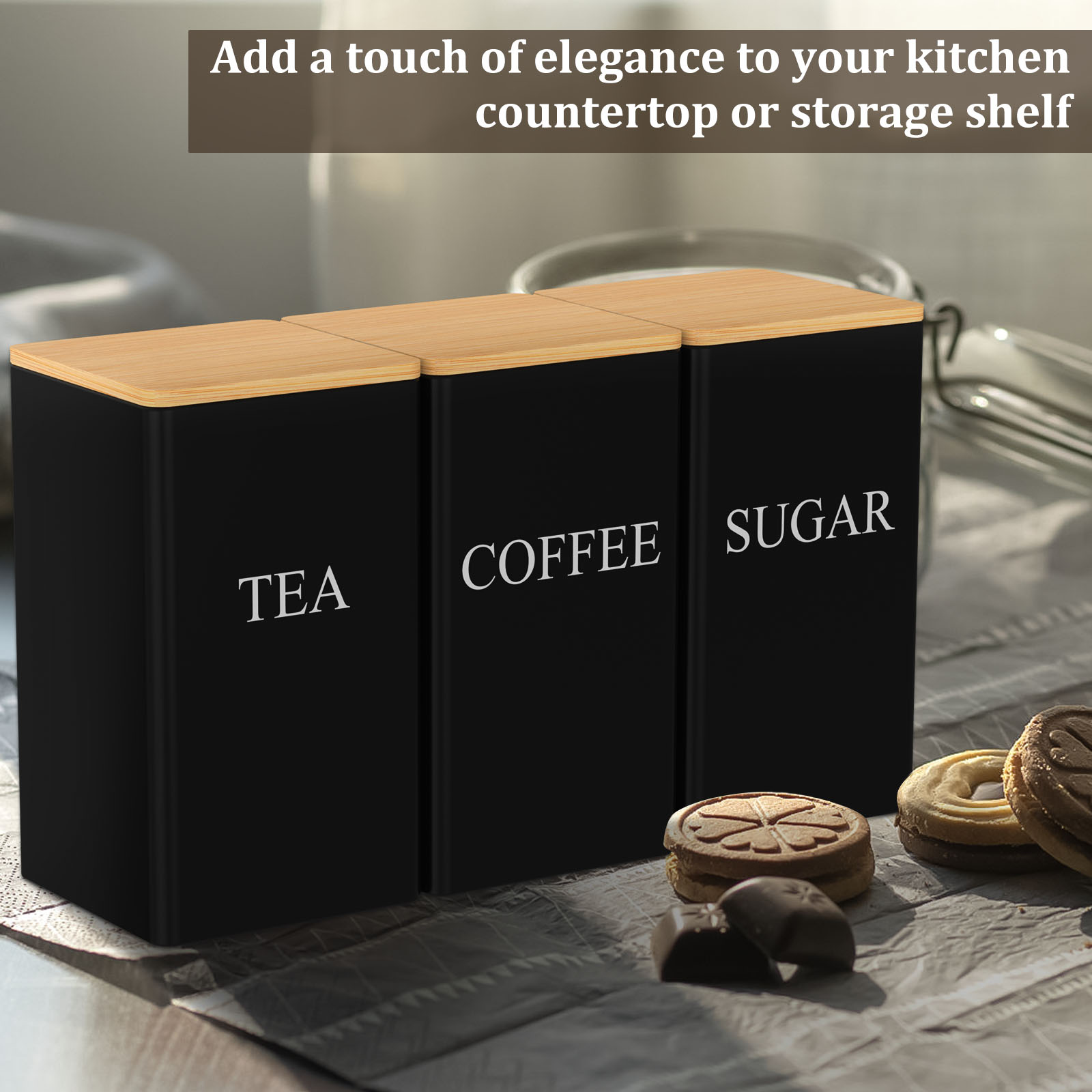 Jarra de armazenamento de grão - Coffee Tea Sugar Canisters avaliação e preço